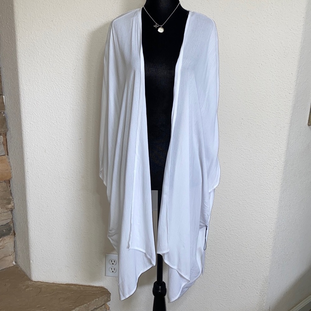 Forever 21- White Sheer Swim Suit Cover Up